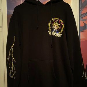 Hypland Men's Yugioh Black Hoodie Large